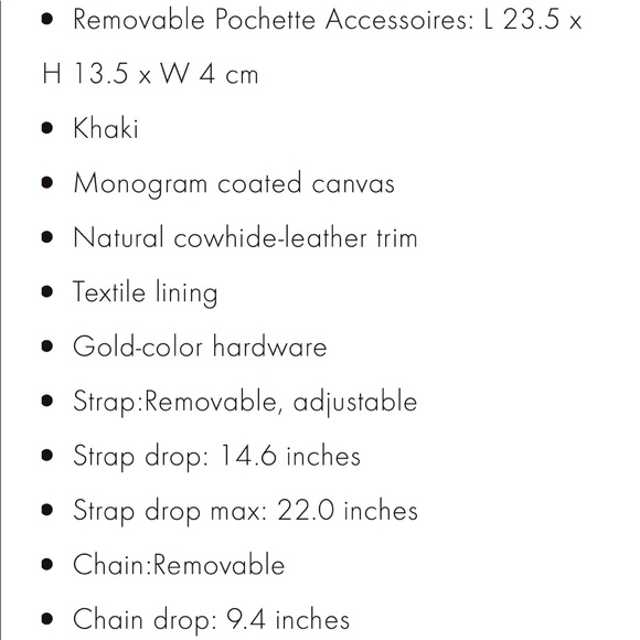 New Louis vuttion adjustable kaki strapW/gold tone - Picture 11 of 13